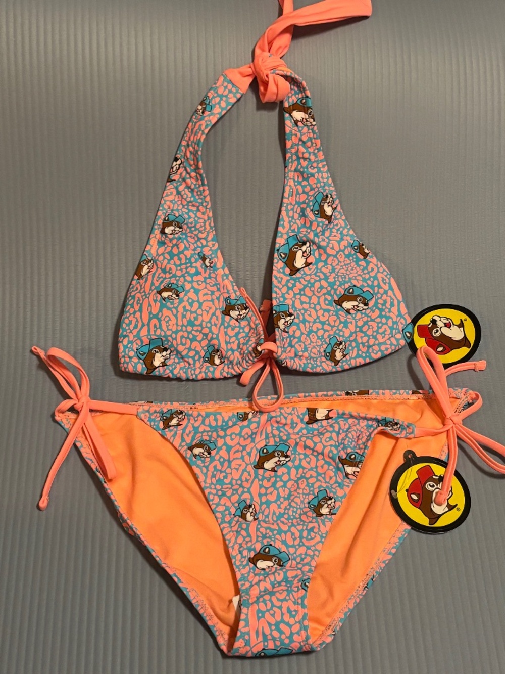 BUC- EE’S Bikini Set Neon With Graphic MD